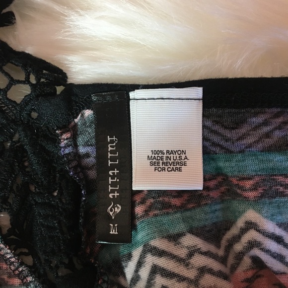 Aztec print Lace back. Racer back - Picture 6 of 6